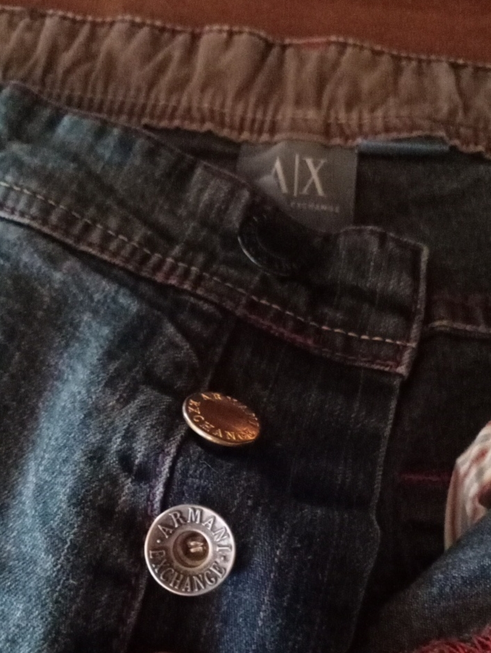 A/X Armani Exchange Men’s Indigo Denim Button-fly Jeans